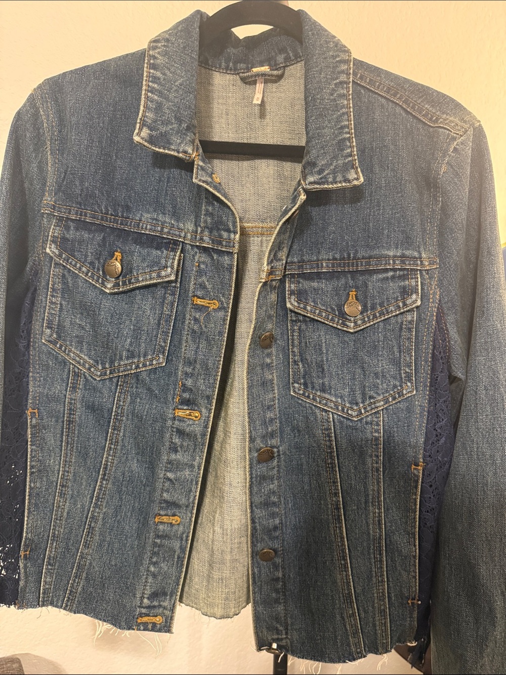 Free People Classic Blue Denim Jacket